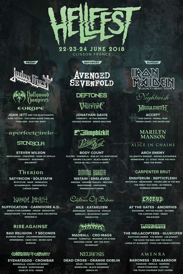 Programme Hellfest 2018