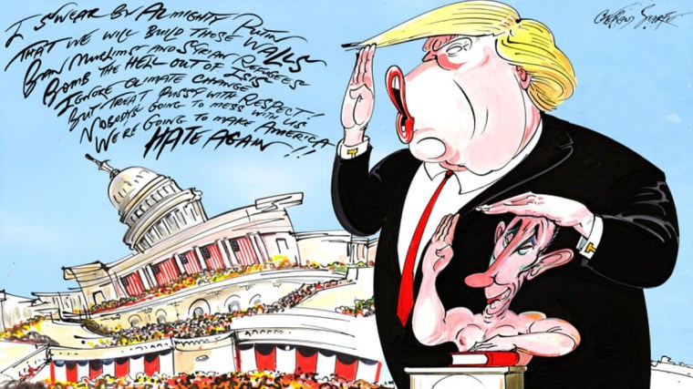 Donald Trump by Gerald Scarfe