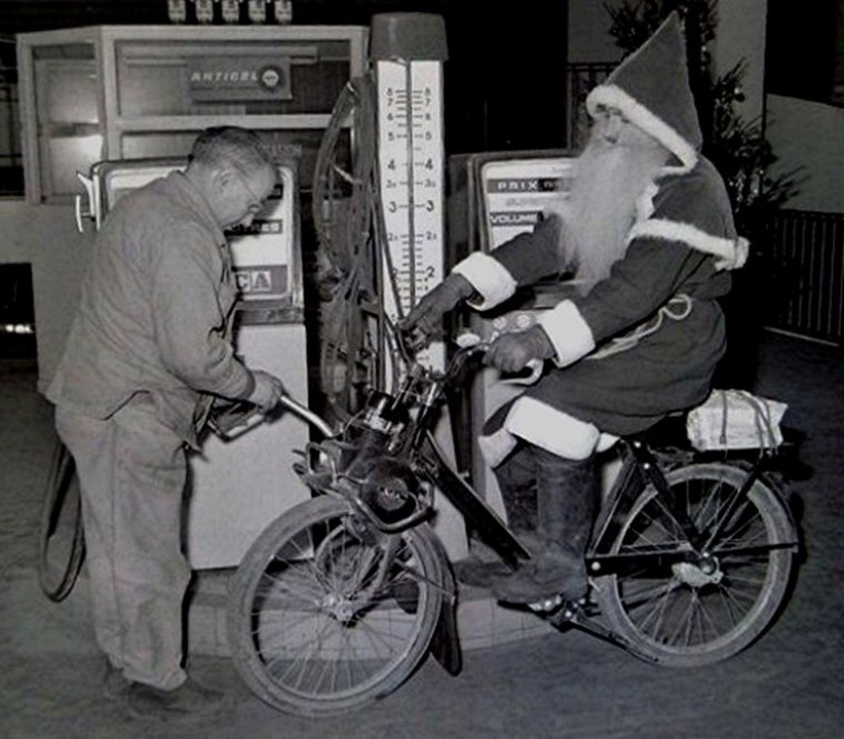 Père Noël en panne d'essence